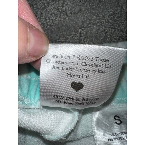 CareBears Shorts Womens Small Relaxed Mint Green Tie Dye Throwback Retro Fan - Picture 11 of 13